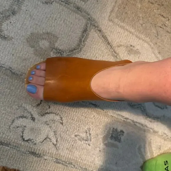 Isabel Marant Okya Clogs in Natural Open Toe Leather Upper Size 40 casual summer - Picture 3 of 12